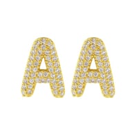 ICED LETTER EARRINGS| BIRTHDAY BADDIE DROP