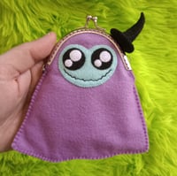 Image 1 of Fabric art ghost witch bag