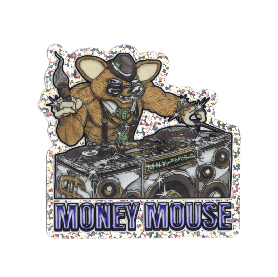 Image of Money Mouse Rave Sticker