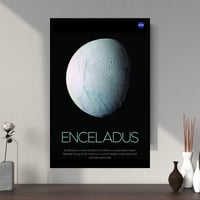 Image 2 of Enceladus Moon Vertical Poster, NASA/Space Exploration Series