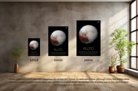 Image 3 of Planet Pluto Vertical Poster, NASA/Space Exploration Series