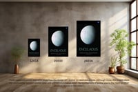 Image 3 of Enceladus Moon Vertical Poster, NASA/Space Exploration Series