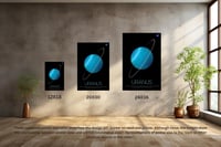 Image 3 of Uranus 2 Vertical Poster, NASA/Space Exploration Series