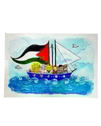 Image 2 of A6 - Freedom flotilla - illustration originale