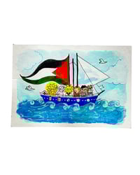 Image 4 of A6 - Freedom flotilla - illustration originale
