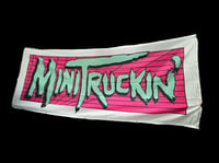 Image 1 of BIGASS BANNER!!! Old School Teal & Pink 