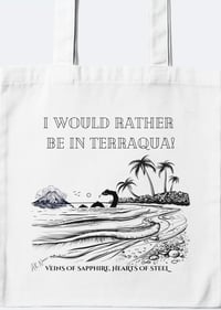 Image 2 of Themed Tote bag - Veins of Sapphire, Hearts of Steel