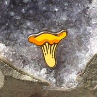 Tiny Enamel Pin - Golden Chanterelle