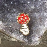 Image 1 of Tiny Enamel Pin - Fly Agaric