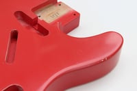Image 3 of MJT VTT Telecaster Body - Fiesta Red - Light Relic