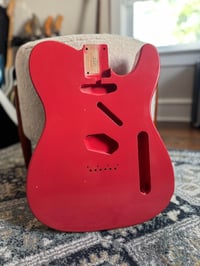 Image 1 of MJT VTT Telecaster Body - Fiesta Red - Light Relic