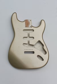Image 1 of MJT VTS Stratocaster Body - Shoreline Gold - Medium Relic