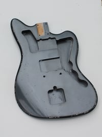 Image 1 of MJT VTJ Jazzmaster Body - Charcoal Frost Metallic - Medium Relic