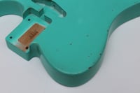 Image 3 of MJT VTT Telecaster Body - Seafoam Green - Medium Relic