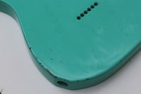 Image 4 of MJT VTT Telecaster Body - Seafoam Green - Medium Relic