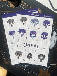 Image 1 of Omori Sticker Sheet