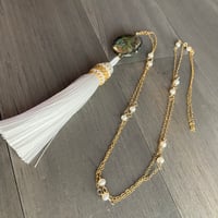 Image 5 of She called the water - abalone and pearl necklace
