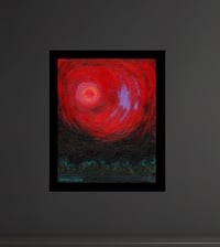 Image 2 of 'Fever Dream' - Abstract Expressionist Acrylic on Canvas Panel, 8x10 Framed