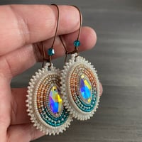 Image 4 of Clay and Tide applique beaded earrings