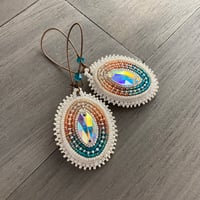Image 2 of Clay and Tide applique beaded earrings