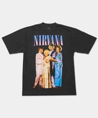Image 1 of IRAK_NIRVANA GIRL TEE :::WASHED BLACK:::