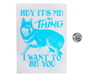 Image 2 of It's Me The Thing Dog Jumbo Postcard Print 