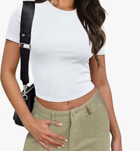 Image 2 of Tight White Short Sleeve