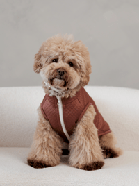 Image 2 of CUSTOM EMBROIDERED LOUIE VEST - BRICK RED