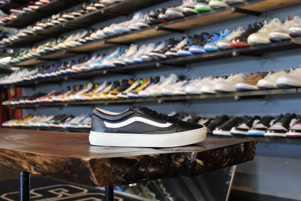 VANS OLD SKOOL "LEATHER/BLACK"