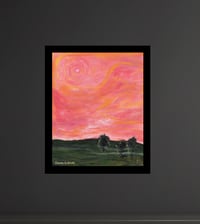 Image 2 of 'Impose' - Abstract Expressionist Acrylic on Canvas Panel, 8x10 Framed
