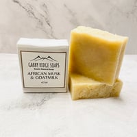 Image 1 of African Musk Premium Natural Handcrafted Rustic Soap