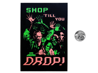 Image 2 of Shop Till You Drop! Dawn of the Dead Zombie Postcard Print 
