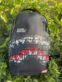 Black graffiti red