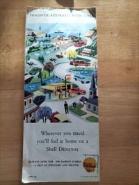Image 3 of Shell Queensland Road Map Antique 1963