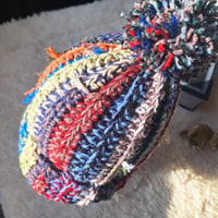 Image 4 of Scrappy Winter Toque with Pompom