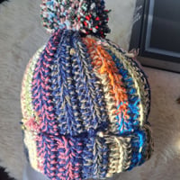 Image 5 of Scrappy Winter Toque with Pompom