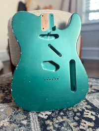 Image 1 of MJT VTT Telecaster Body - Sherwood Green - Medium Relic