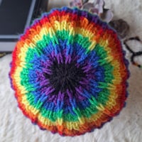 Image 4 of Rainbow Knit Hat