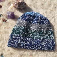 Image 1 of Blue and White Speckled Hat