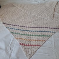 Image 1 of Rainbow Stripe Lapghan