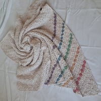 Image 2 of Rainbow Stripe Lapghan