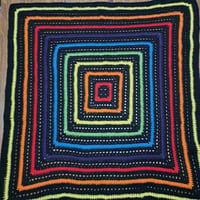 Image 1 of Neon Rainbow Blanket