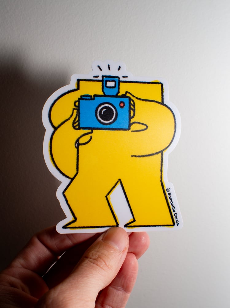 Image of Getting the Shot - vinyl sticker