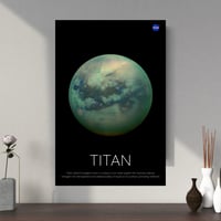 Image 2 of Titan Moon Vertical Poster, NASA/Space Exploration Series