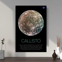 Image 2 of Callisto 2 Moon Vertical Poster, NASA/Space Exploration Series