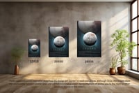 Image 3 of Charon Moon Vertical Poster V2, NASA/Space Exploration Series