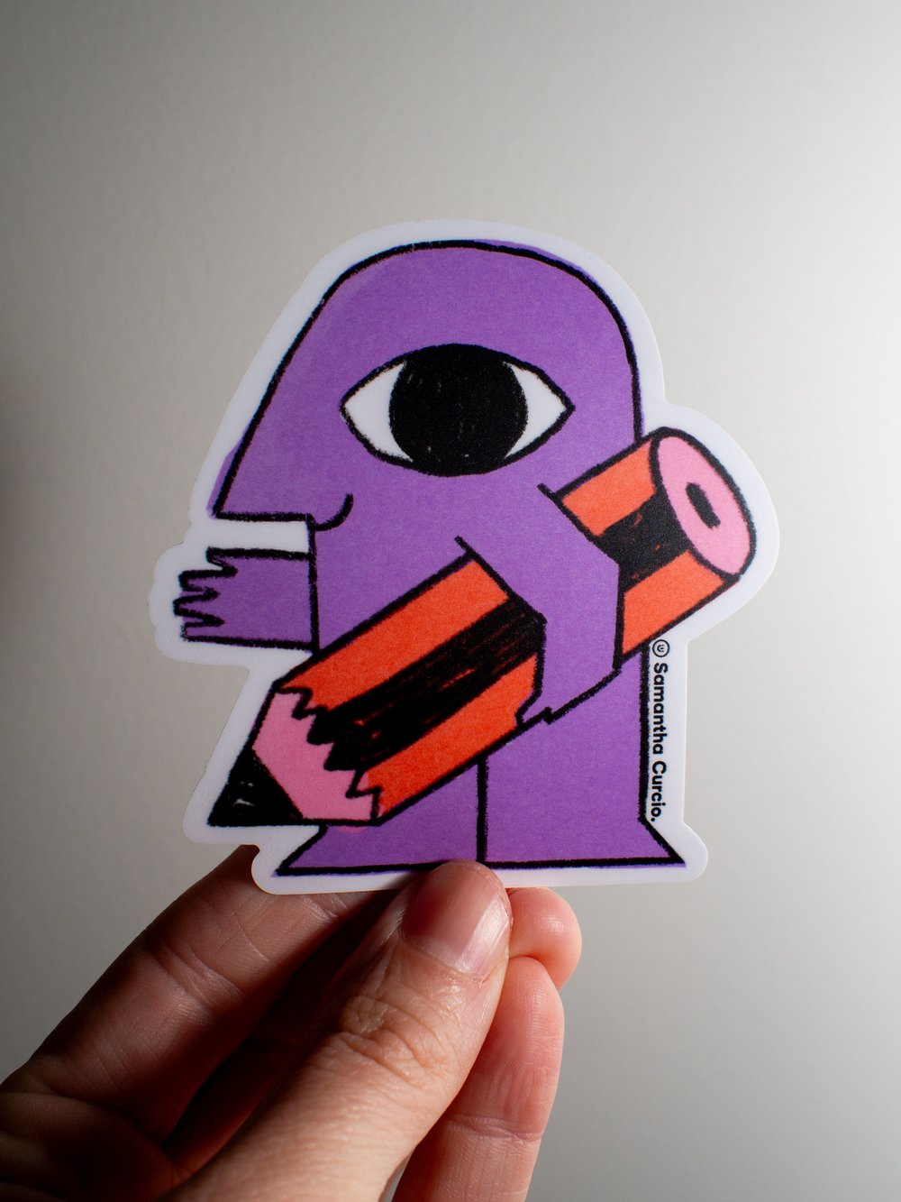 Image of Pencil in Hand - vinyl sticker