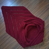 Image 2 of Burgundy Hooded Scarf