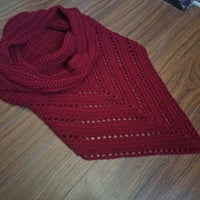 Image 3 of Burgundy Hooded Scarf