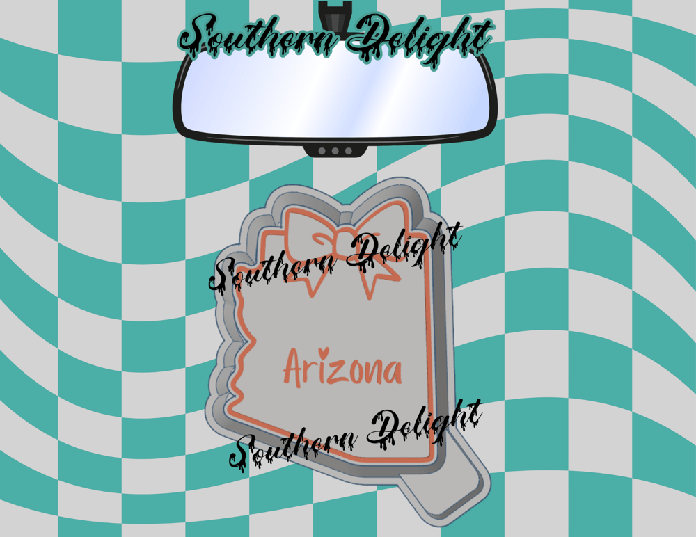 Image of Arizona w/ bow mold